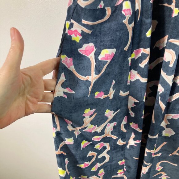 Womens Cabi Aurora Halter Maxi Dress 5269 Art To Wear Gray Pink Orange 6 Polyest - Picture 8 of 12